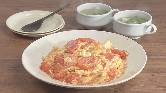 トマトと卵の炒めもの キユーピー3分クッキング 日本テレビ