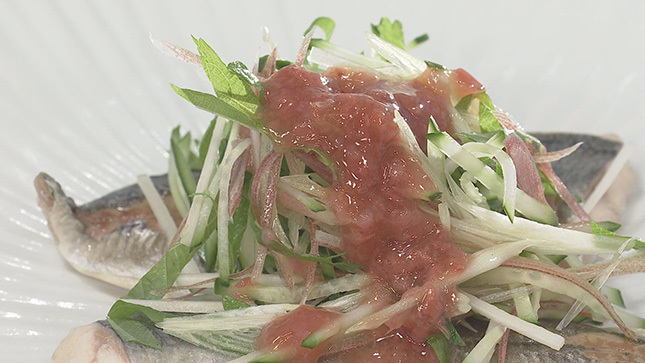あじの酒蒸し 薬味野菜のせ キユーピー3分クッキング 日本テレビ