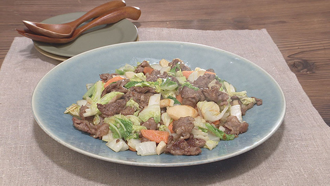 牛肉と白菜の中華炒め キユーピー3分クッキング 日本テレビ