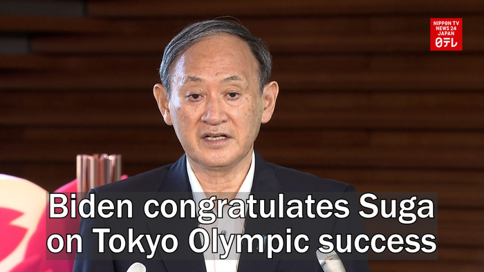 Biden congratulates Suga on success of Tokyo Olympics