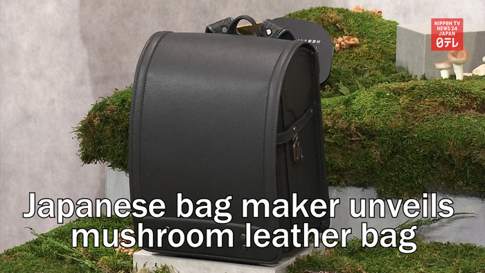 Japanese bag maker unveils mushroom leather bag