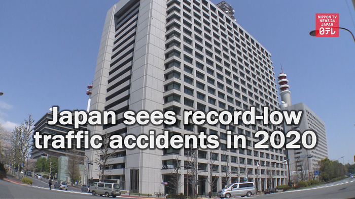 Record-low traffic accidents in Japan in 2020