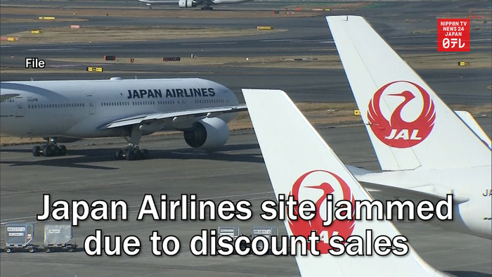 Japan Airlines site jammed due to discount sales