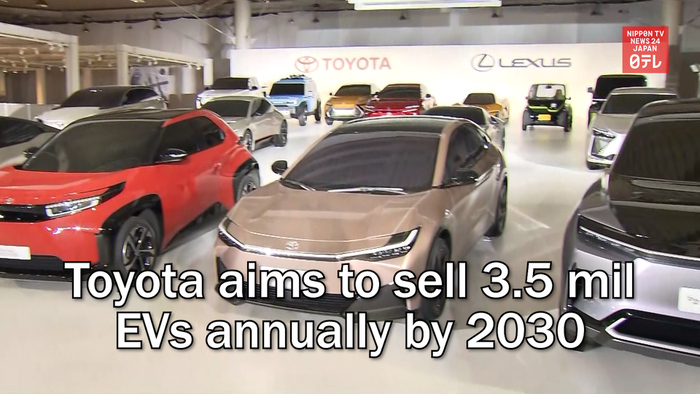 Toyota aims to sell 3.5 million EVs annually by 2030