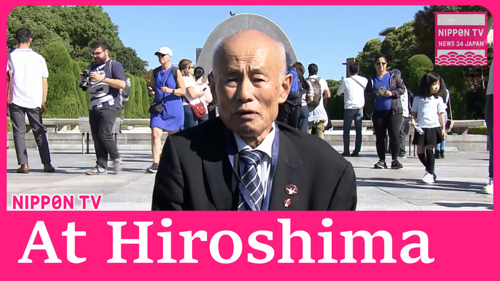 Nihon Hidankyo reports at Hiroshima A-bomb memorial 