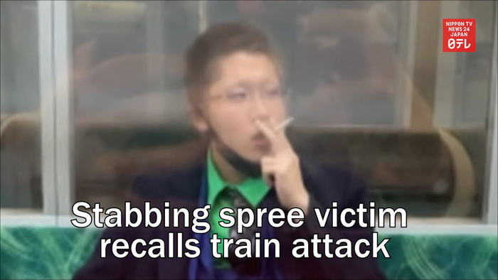 Stabbing spree victim recalls train attack