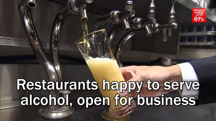 Restaurants happy to serve alcohol, open for business