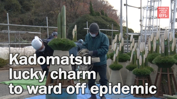 Kadomatsu lucky charm to ward off epidemic