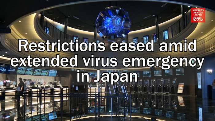 Restrictions eased amid extended virus emergency in Japan