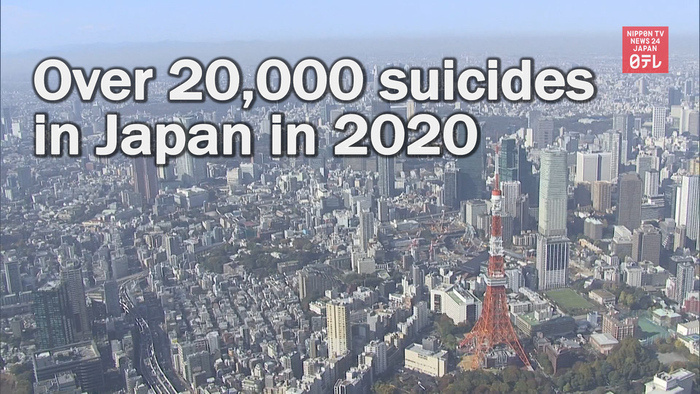 Over 20,000 suicides in Japan in 2020