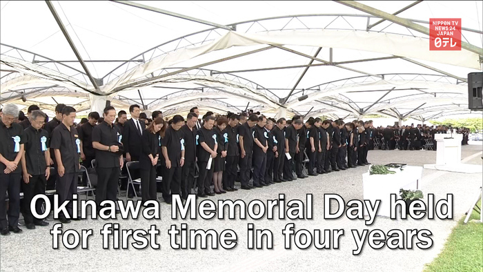 Okinawa Memorial Day held for first time in four years
