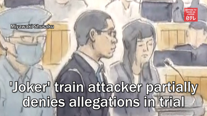 'Joker' train attacker partially denies allegations in trial