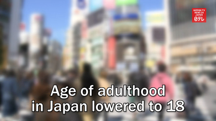 Age of adulthood in Japan lowered to 18